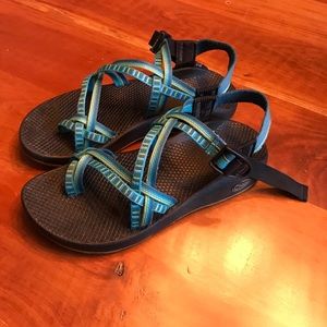 Women’s Size 9 Chacos Blue/Green Stripe